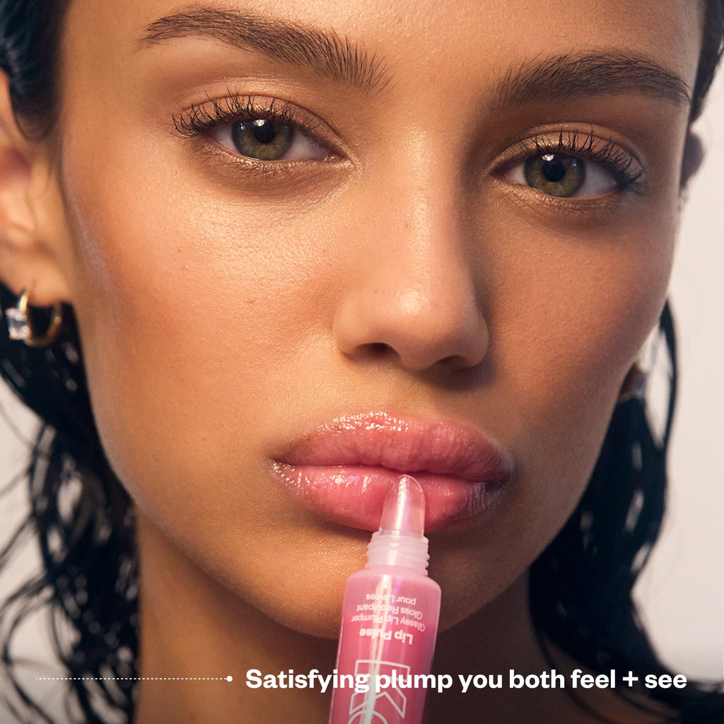 Model wearing Lip Pulse in Aftershock