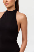 Smooth Halter Wide-Leg Jumpsuit
