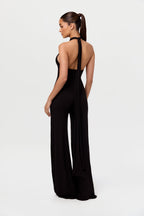 Smooth Halter Wide-Leg Jumpsuit