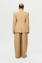 Suiting Pinstripe Wide-Leg Pant