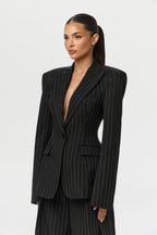 Pinstripe Suited Blazer