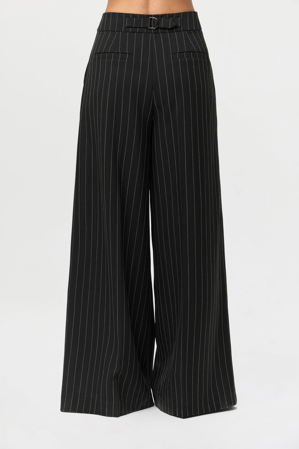 Suiting Pinstripe Wide-Leg Pant
