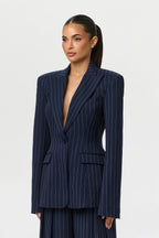 Pinstripe Suited Blazer
