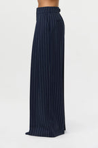 Suiting Pinstripe Wide-Leg Pant