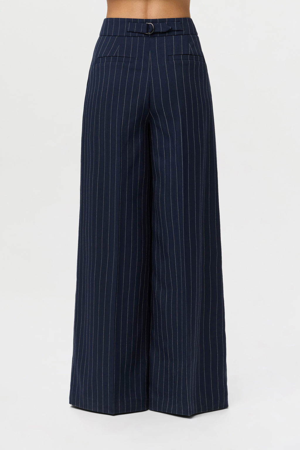 Suiting Pinstripe Wide-Leg Pant