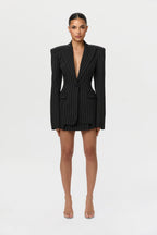 Pinstripe Suited Blazer