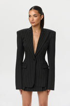Pinstripe Suited Blazer