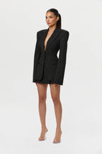 Pinstripe Suited Blazer