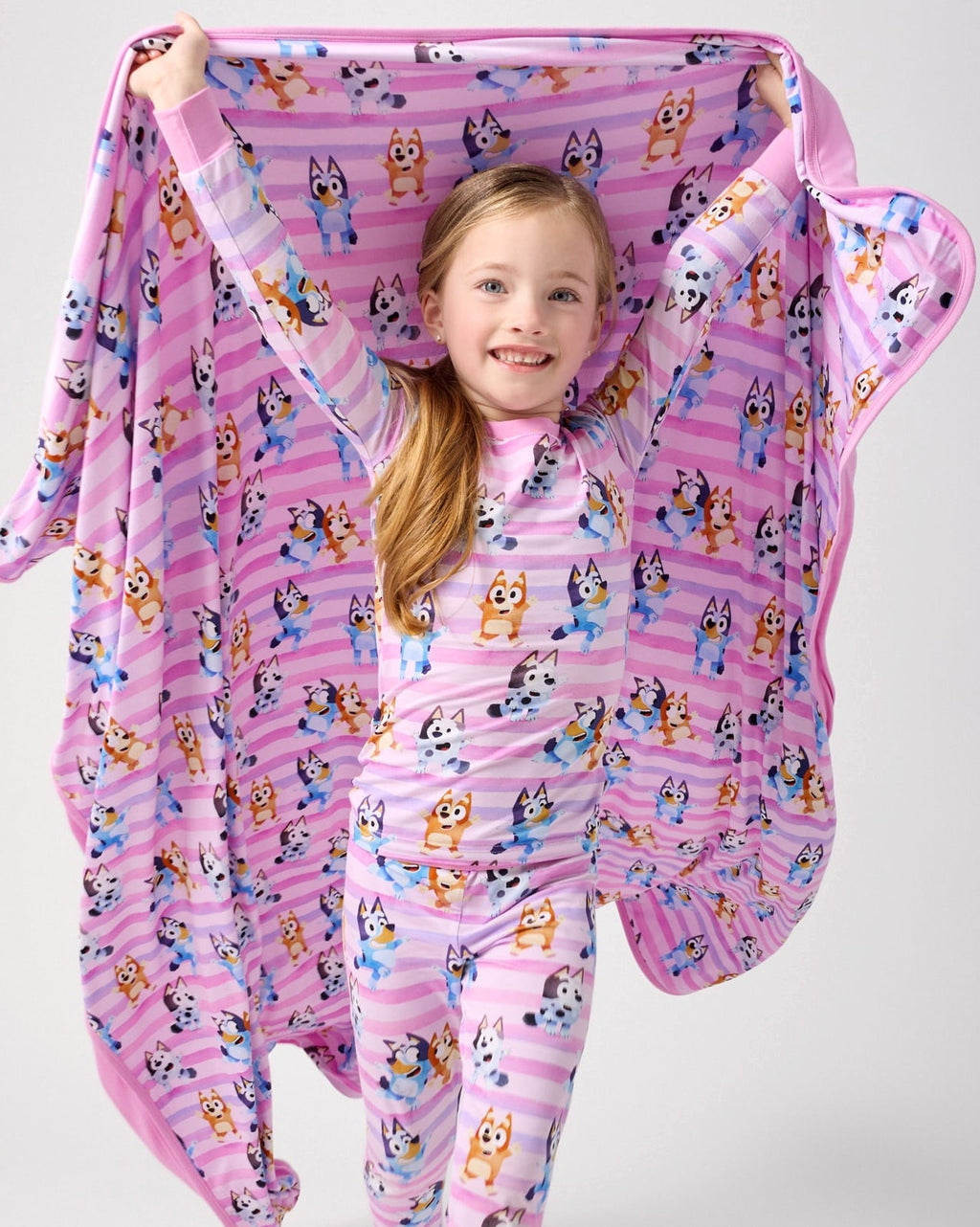 Girl-wearing-the-Pink-Bluey-Dance-All-Da