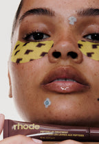 model-with-peptide-eye-prep-banana-peel-